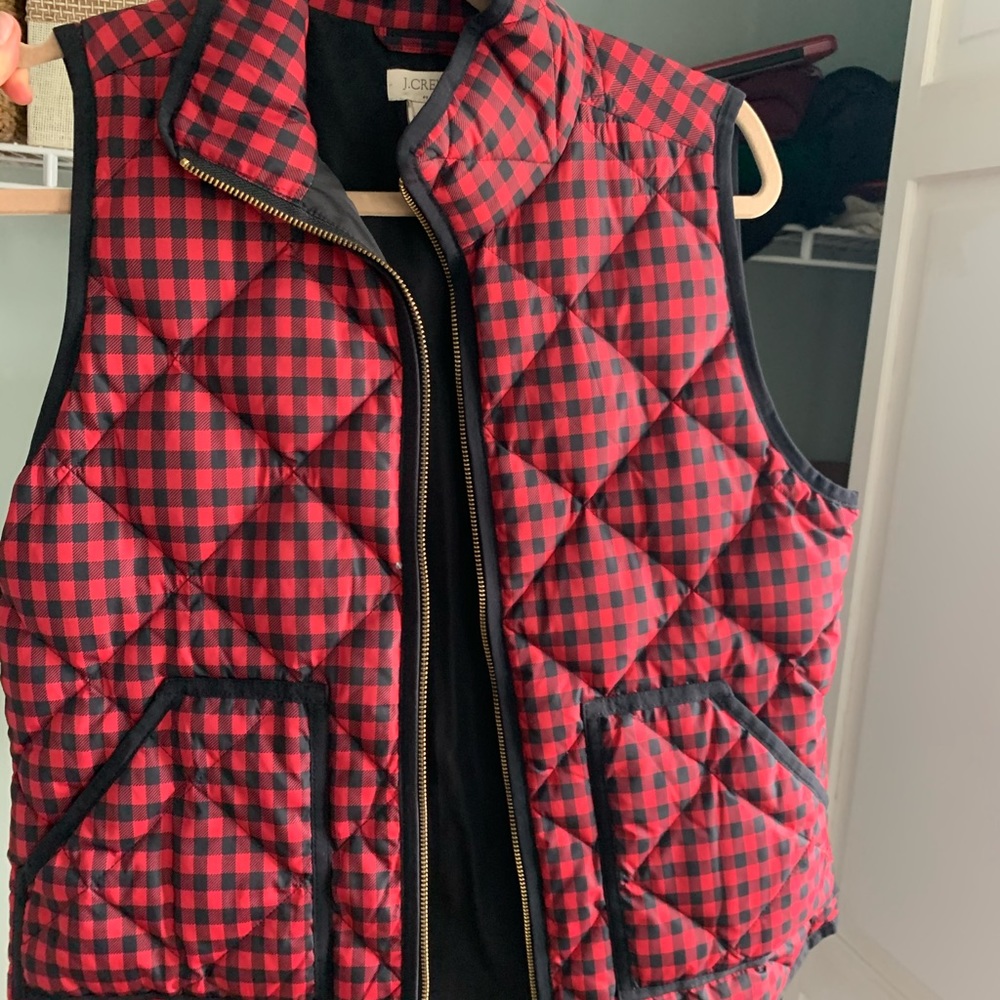 J Crew gingham vest